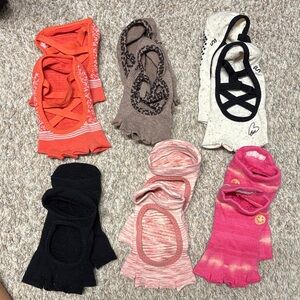 Toesox Ballet-Style Grip Socks Collection - Multi-Color Pack